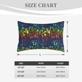 thumbnail image 4 of Sikiie Magical Mushrooms and Flowers Print Plush Pillow Cover, Wrinkle-proof and Stain-resistant Pillow Protector without Pillow Core, Home Decoration-14"x20", 4 of 6