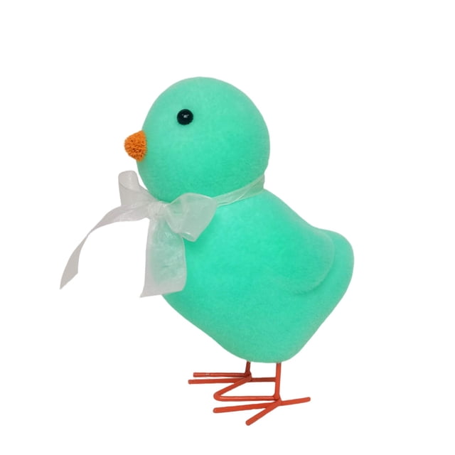 Easter Chicks With Decorative Bows Desktop Ornament For Home Yard Party Spring Celebration
