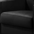 thumbnail image 3 of Benjara Oz 28 Inch Modern Accent Armchair with Foam Cushion, Tufted Black Velvet, 3 of 5