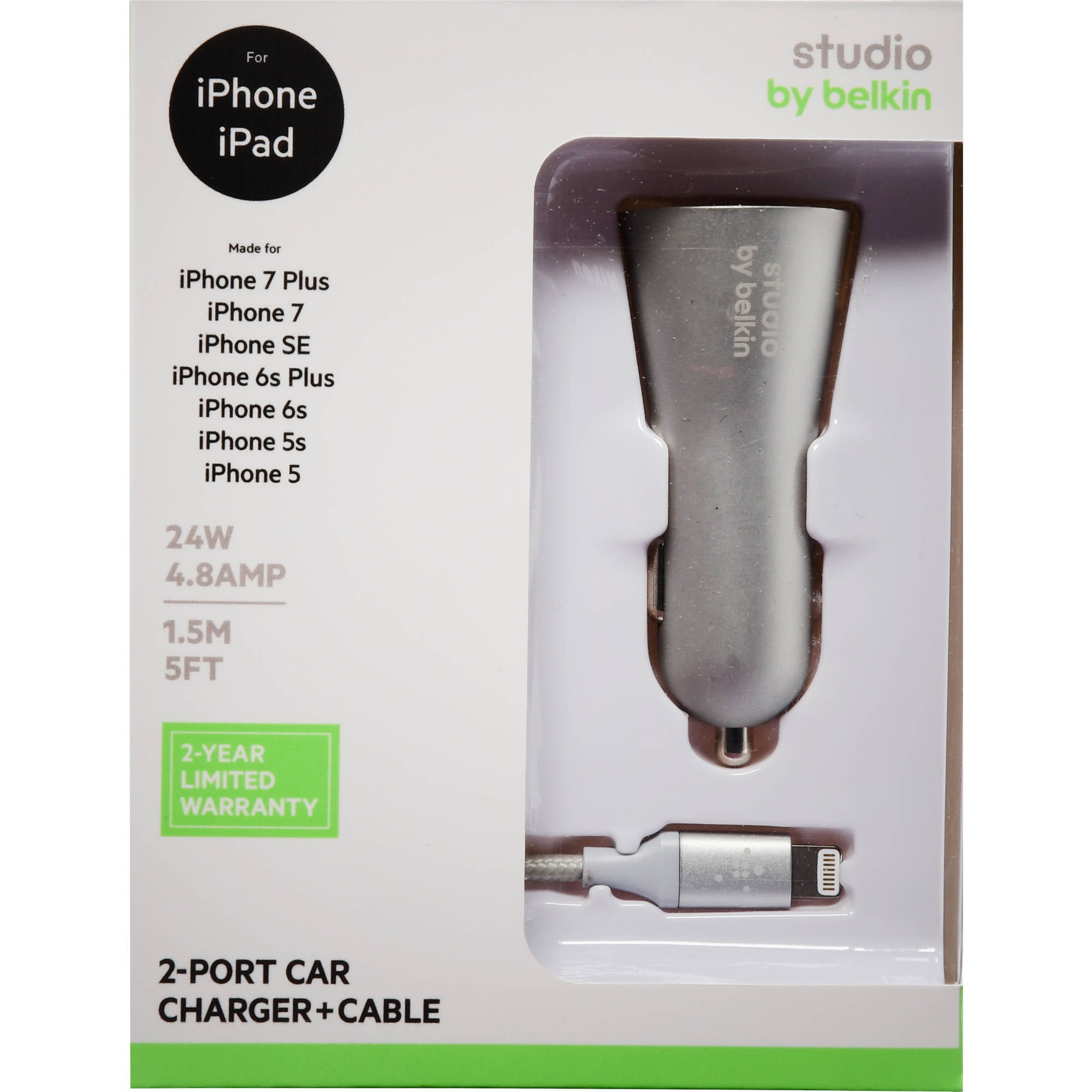 Belkin Boost Up Metallic 2 Port 24w Car Charger ᐉ Zaryadnij