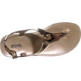 thumbnail image 2 of MICHAEL Michael Kors Mira Metallic Jelly Thong Sandals, Gold, 2 of 6