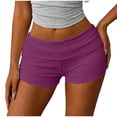thumbnail image 6 of Umfun Women's Low Rise Stretch Yoga Shorts with Fold Over Waistband - Comfy Athletic Workout Shorts for Gym Training & Summer Daily Wear, 6 of 9
