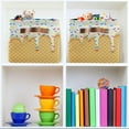 thumbnail image 7 of Coolnut Ice Cream Cone Rectangular Storage Bin Canvas Square Storage Basket with Handles for Home, Office, Books, Nursery, Kid's Toys, Closet & Laundry, Gift Basket… Decor Gifts, 7 of 7