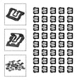 thumbnail image 4 of Windshield Or Rear Windo Trim Molding Clips For Ford 64-93 (Qty-40 Clips), 4 of 10