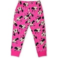 thumbnail image 4 of Disney Minnie Mouse Jogger Set for Girls, 2 Pack Long Sleeve Tee and Jog Pants Bundle, 4 of 5
