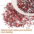 thumbnail image 4 of 5000Pack Flatback Rhinestones Resin, SS12 3mm Round Shine Gems, Bright Red, 4 of 6