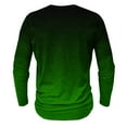 thumbnail image 5 of LODIENY Men's Henley Shirts Classic Casual Tie Dye Gradient Print Basic Workout Tee Shirts Big and Tall Regular Fit Long Sleeve Cotton Button Ombre T Shirts Multicolor#29 XL, 5 of 5