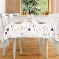 thumbnail image 4 of AnyDesign Floral Tablecloth Rectangle Watercolor Wildflowers Fabric Table Cloth Washable Flower Table Cover for Picnic Dinner Table Decoration, 60 x 102 Inch, 4 of 6