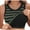 Black, variant on DDAPJ pyju Women's Ribbed Tank Top Sleeveless Stripe Print T Shirt Summer Casual Camisole with Bulit in Bra Sales of Today Green XL