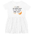 thumbnail image 3 of Inktastic I Love My Great Aunt to the Moon and Back Girls Toddler Dress, 3 of 5