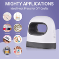thumbnail image 2 of Mini Heat Press Machine -Shirt Printing Easy Heating Transfer Press Iron Machines for Clothes DIY Home,US Plug, 2 of 7