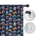 thumbnail image 4 of Blackout Kids Curtains,Colorful Games Device Dark Pattern Childrens Insulated Curtains Set Of 2,Bedroom Essentials,Toddler Room Decor 42"x54", 4 of 5