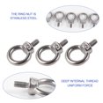 thumbnail image 2 of Mobutofu 5Set Eye Nuts Stainless Steel Lifting Eye Nut Silver Disassembling Steel Chains, 2 of 4