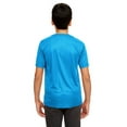thumbnail image 2 of UltraClub Big Boys' Athletic Performance Crewneck T-Shirt, Sapphire, Small, 2 of 3