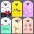 thumbnail image 3 of 50Pcs/Lot Multi Pattern Available Small Plastic Bag With Heart Handle Plastic Gift Bag Mini Jewelry Packaging Bag 9x15cm/13x21cm, 3 of 7