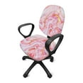 thumbnail image 2 of ZUXONGSY Marble Print Office Chair Cover 2 Pieces Spandex Chair Protector Cover Computer Chair Seat Cushion Cover with Elastic Bands Backrest Slipcovers for Women Men, 2 of 7