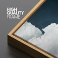 thumbnail image 5 of IDEA4WALL Extra Large Framed Canvas Print Wall Art Cumulus Cloud Elegance Majestic Sky Artwork Nature Wilderness Fine Art Decor Rustic Antique Painting for Home Decoration - 60"x20", 5 of 5