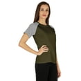 thumbnail image 2 of Inkmeso Womens Raglan Short Sleeve T-Shirt Regular Fit Casual Solid Basic Tee T-Shirts, 2 of 7