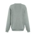 thumbnail image 6 of Rlmidhb 2025 Sweatshirts for Women Basic Gray Long Sleeve Solid Color Long Loose Pullover Tops Round Neck Fleece Sweatshirt, 6 of 7