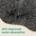 thumbnail image 5 of Bathroom Rugs 24x48 Non Slip Dark Grey Fluffy Bath Mat for Bathroom Floor Washable Plush Luxury Bath Rug for Tub Soft Shaggy Absorbent Shower Sink Mat, 5 of 18