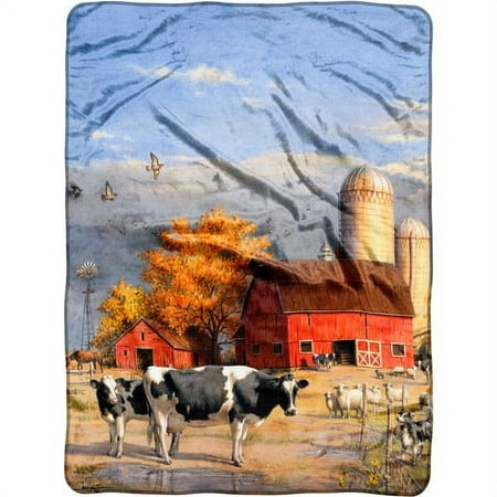 Hautman Brothers 60" x 80" Royal Plush Raschel Throw