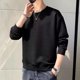 thumbnail image 5 of Camiseta negra de cuello redondo para hombre Sudaderas blancas Venta Social F Top de manga larga Tendencias de moda 2024 Ropa vintage de los 90 para hombre, 5 of 5