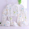 thumbnail image 3 of 7 unids / set trajes de cuerpo para bebés recién nacidos niñas suave estampado de dibujos animados conjunto de ropa de ropa de Estrella Yotijar Ropa infantil casual, 3 of 7