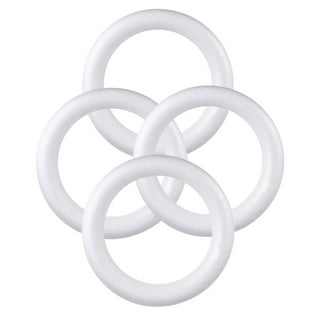 1.1 Inch Foam Wreath Forms Round Craft Rings for DIY Art Crafts Pack of 8 -  White - Yahoo Shopping