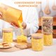 thumbnail image 3 of Juego de tarros de vidrio para almacenamiento de alimentos ComSaf 750 ml (25 oz) x 6 con tapas, 3 of 9