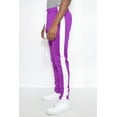 thumbnail image 2 of Weiv Gear Men’s Track Pants – Classic Slim Fit Side Stripe Drawstring Waist Ankle Zipper Active Workout Joggers Sweatpants, 2 of 4