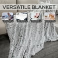 thumbnail image 4 of Cheer Collection Soft and Furry Long Shaggy Hair Throw Blanket, 4 of 5