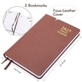 thumbnail image 2 of Naler 2027 Daily Hourly Planner 5.7"x 8.3" - One Page a Day (12 Month),Hardcover A5 Weekly Monthly Diary Planner Agenda Notebook,Brown, 2 of 8