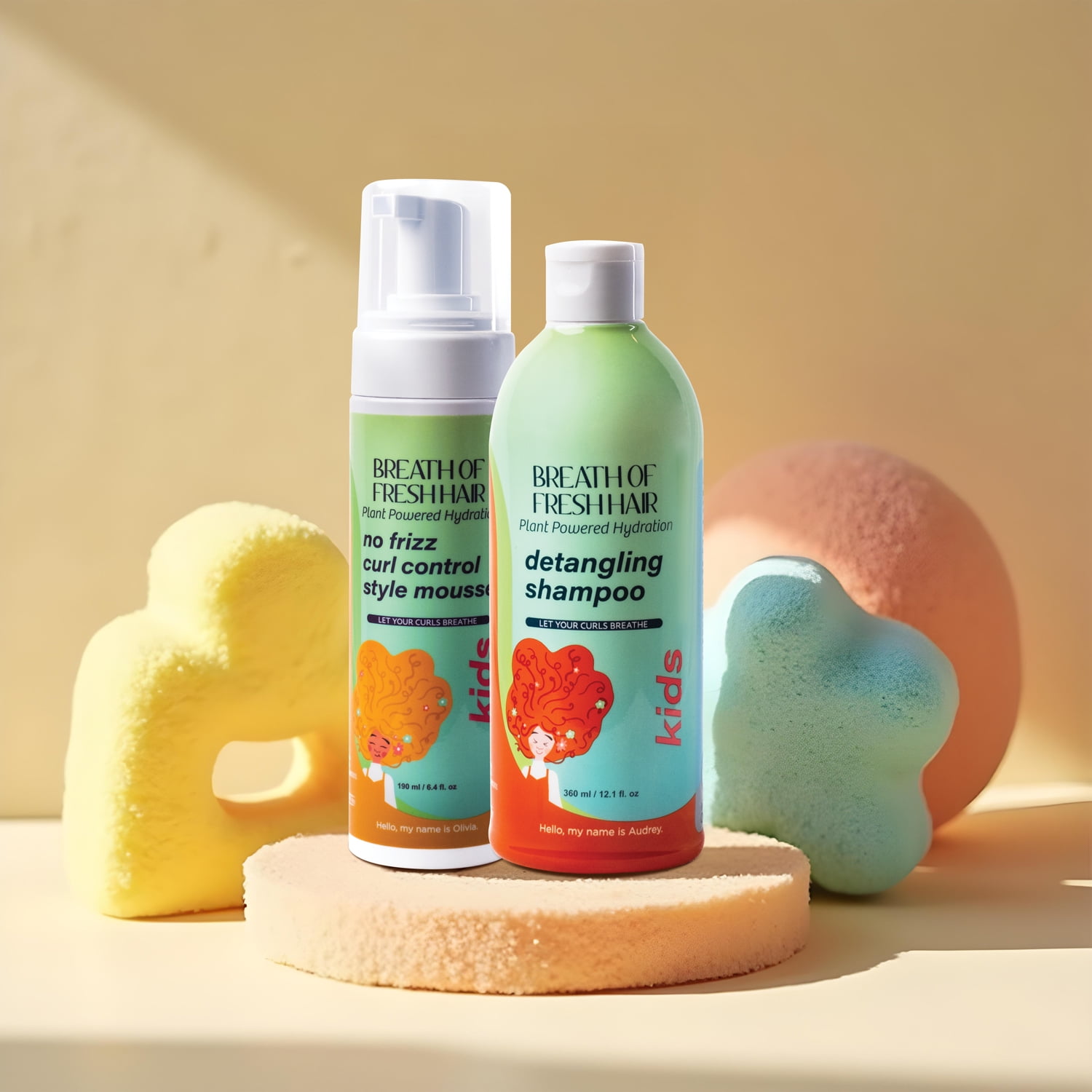 Breath of Fresh Hair Kids No FRIZZ Curl Control Curl Styling Mousse