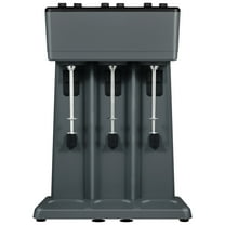 KFFKFF Triple Milkshake Creator, 375W x 3 Power Electric Beverage Blending Device, Three-Headed Smoothie Mixer, 3-Speed Shake Blender with Trio of 820 ml Stainless Steel Containers