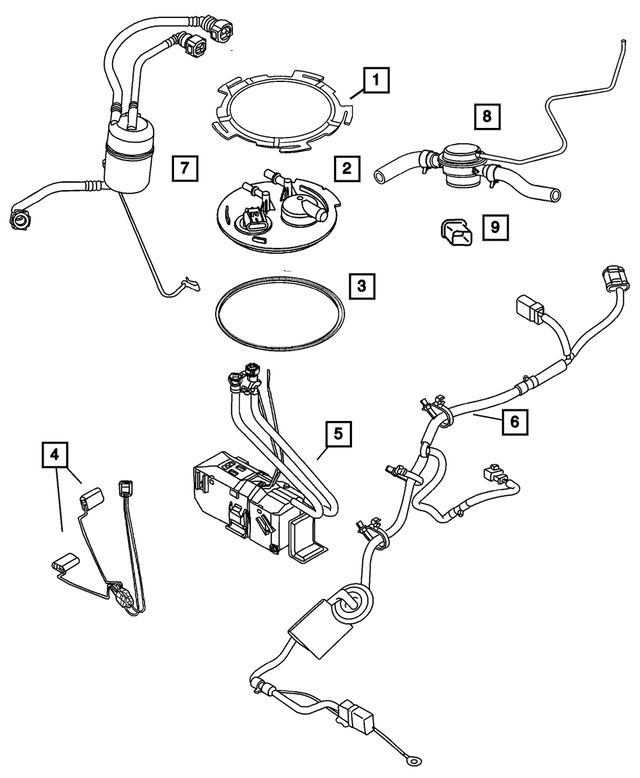 Genuine OE Mopar Fuel Flange Package 5069055AC
