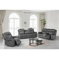 thumbnail image 5 of New Classic Furniture Park City Polyester Fabric Power Sofa in Slate, 5 of 10