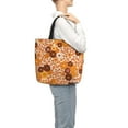 thumbnail image 3 of Sigee Hippie Ditsy Floral Print Large Capacity Zippered Tote Bag - Durable, Stylish and Versatile for Everyday Use, 3 of 9