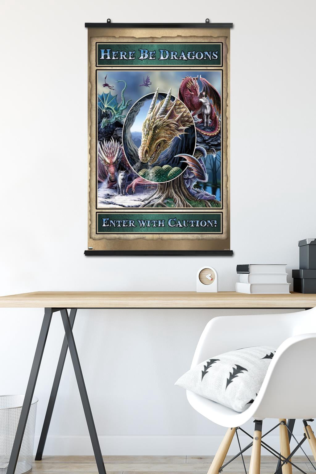 Lisa Parker - Here Be Dragons Wall Poster, 22.375" x 34"