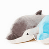 "Scooshin Cute Ultra Soft 25"" Dolphin Plush Stuffed Animal, Pillow Cushion - GRAY"