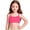 A-Hot Pink307, variant on Girls Swimwear Bikini Top Summer Solid Color Quick Dry Swimsuit Top Girl Bathing Suit For Kids 4-10Y Lovely Beachwear