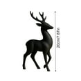 thumbnail image 6 of Metal Reindeer Christmas Decor, Reindeer Statues Imitation Metal Reindeer Sculpture, Black Finish European-Style Modern Decorative, 2026 New Reindeer Christmas Tabletop Ornaments (A+B), 6 of 9