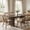 Dark Walnut Brown, variant on Farmhouse Extendable Rectangular Dining Table, 63 to 84.65 Inches, Seats 6-10, Rounded Corners, Wood Kitchen Table with Reinforced Base,Black