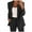 Black, variant on WXLWZYWL Women's Casual Blazers Jacket, Open Front Long Sleeve Work Office Jackets Blazer, Solid Color Lapel Button Slim Blazer,Dressy Business Long Blazers Coats with Pockets Clearance Sales Cheap