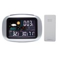 thumbnail image 1 of Reloj De Estación Meteorológica Multifunción Higrómetro Electrónico Termómetro Reloj Despertador Digital Barómetro Inalámbrico Con Pantalla Lcd Sensor Remoto Para Dormitorio Habitación De Bebé Minnieouse EL008155-00, 1 of 6