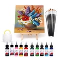 thumbnail image 4 of 10 colores de pigmento acrílico, soporte para bolígrafo, kit de accesorios para pintura artística, 4 of 10