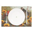 thumbnail image 2 of Ryvnso Placemats Set of 4 Cardinal with Sunflowers Dining Mats Heat-Resistant Non-Slip Washable Table Mat, 2 of 8