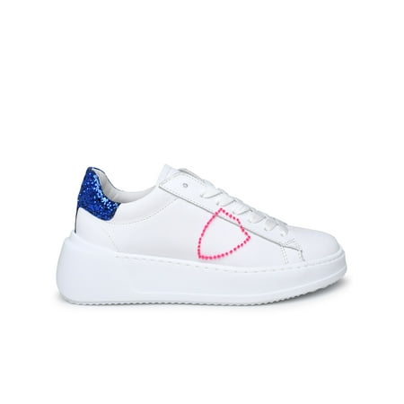 

Philippe Model Woman Tres Temple White Leather Sneakers