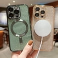 thumbnail image 4 of Luxury Electroplate Magsafe Wireless Charge Phone Case For iPhone 15 14 13 12 11 Pro Max 15 Plus Soft Bumper Glitter Cover Case, 4 of 4