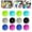 🔥 Mixed color_Base#416, variant on Laundry Ball 12 Pack | Lint Fluff Remover Grabbing Wash Balls for Washing Machine | Reusable Cleaner for Clothes | Mixed Colors | 3.5cm ABS | Removes Hair & Dirt | Easy Laundry Solution