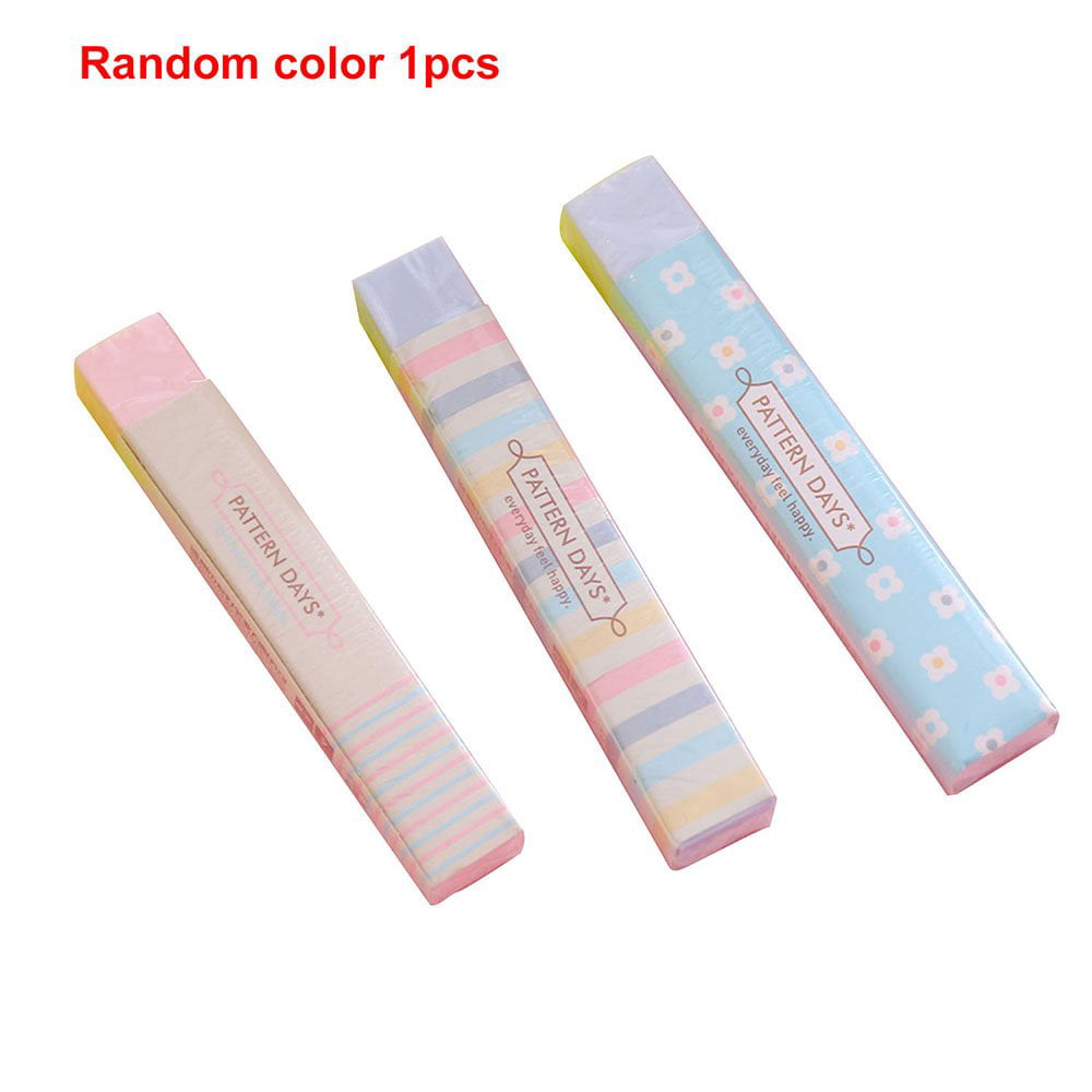 Stripe Candy Color Eraser School Supplies Stationery Rubber Students Gift 